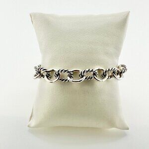 David Yurman Oval Link Chain Bracelet in Sterling Silver - 10mm - 7.25"